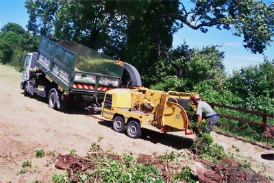 All our chipping machines can convert on site debris into usable mulch. We supply various woodchippers to clients who require removal of green waste. Treeline Ltd, Ireland