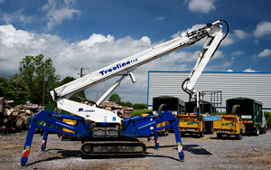 tree surgery, tree surgeons, Ireland, Treeline, tree stump removal. We have invested in the best tools for the job: 30m reach Spyder, remote-controlled for access to difficult-to-reach tree surgery. 